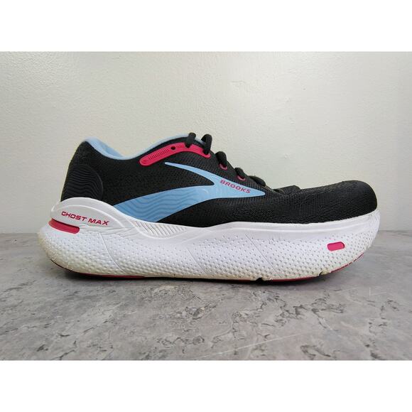 Brooks Ghost Max Shoes Women's 10.5 Black Running Athletic Trainers Sneakers - Picture 2 of 16